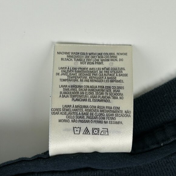 Adidas Shirt Youth L Black Three‎ Stripes Graphic Y2K Long Sleeve Boys Pullover - Picture 10 of 10